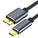 USB Type C to USB 3.0 変換ケーブル USB C 外付けhddケーブル USB Type C to USB 3.0 Micro B 3A急速充電と5Gbpsデータ転送 Macbook（Pro）/HDD外付けハードドライブ/Seagate/Camera 3など対応（1m)