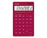 シャープ 電卓 12桁(ナイスサイズタイプ) レッド系 EL-N802-RX
