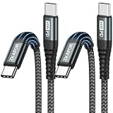ZKAPOR USB Type Cケーブル PD対応【1M+1M 2本】USB C to USB C 60W/3.1A急速充電 超高耐久 断線防止 タイプc 充電ケーブル iPhone 15/MacBook Pro/Galaxy S22 /S21/S20 /S10+ /S10 /S9+ /S9/Huawei P40/P30/P20/P10/Xperia等USB-C機種対応