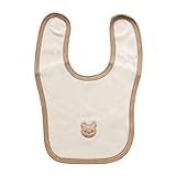 オーガニックコットン　日本製　ベビー赤ちゃん用　ワッフルスタイ　よだれかけ　ブラウン　ORGANIC GARDEN　オーガニックガーデン