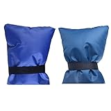 Dovewill 蛇口カバー　屋外　全6種選択　冬用　凍結防止　蛇口ソックス　2個セット　オックスフォード - ネイビーブルー+ブルー