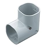 因幡電工 配管化粧カバー スリムコーナー立面90° 立面90°曲り グレー SC-140-G