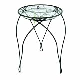 Plastec PLIPS303BK Plastec The Elegance Plant Stand 21-Inches Black