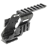 WE KSC Tanaka 東京マルイ G17 G18C用20mmウィーバーレールスコープマウントベース[AirsoftGangキーホルダー付]