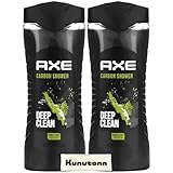 アックス AXE ボディソープ ボディウォッシュ アポロ セージ＆シダーウッド 本体 473ml 2個セット + Kunutonnオリジナルロゴ入りhおしぼり付