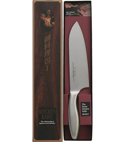 Amazon｜濃州孫六作 口金付穴明包丁 40R｜三徳包丁 オンライン通販