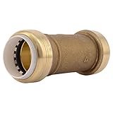 Sharkbite UIP3020A 1 Brass Push-To-Connect PVC Slip Repair Coupling by Sharkbite