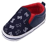 (ビグッド)Bigood 可愛い 子供靴 女の子 赤ちゃん ベビー靴 男の子 フラットシューズ ルームシューズ スニーカー出産祝い スポーツ ワニ柄 13cm ネイビー