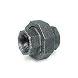Everflow Supplies bmun0212 2 – 1 / 2 "ブラック可鍛性アイロンストレートUnion 150 lbのアプリケーションをメスねじ接続