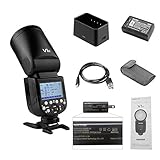 Godox V1-N フラッシュストロボ 76Ws 2.4G TTLラウンドヘッドフラッシュスピードライト Nikon D5300 D750 D850 D7100 Z7 用