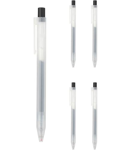 Amazon | 無印良品 さらさら描けるゲルインキボールペン 黒 芯径0.5mm