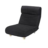 低反発ハイバックローソファー ファビオ 1人掛け ブラック