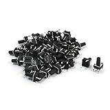 Hommy 55件のPCB瞬間プッシュ式触覚スイッチDIP　6mmx6mmx9mm