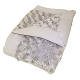 Trend Lab Swirl Velour Ruffle Trimmed Receiving Blanket, Gray by Trend Lab [並行輸入品]