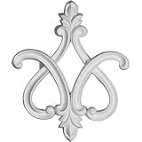 Ekena Millwork onl09 X 11 X 01fl 9 7 / 8インチW x 11 7 / 8インチH x 1 7 / 8インチP Fleur De Lis Onlay、ホワイト