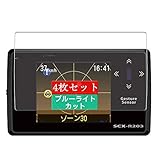 4枚 Sukix ブルーライトカット フィルム 、 ユピテル(YUPITERU) レーダー探知機 SCX-R203 向けの 液晶保護フィルム ブルーライトカットフィルム シート シール 保護フィルム（非 ガラスフィルム 強化ガラス ガラス ケース カバー ） new version