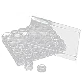 Housweetyシンプルジュエリー＆小物ストレージボックス アクセサリー収納ケース プラスチックビーズケース 30仕切り