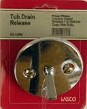 LASCO 03-1409 Bathtub Trip Lever Plate with Screws Oversized Style, Chrome Plated [並行輸入品]