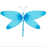 Hanging Dragonfly Blue Sparkleメッシュナイロントンボデコレーション装飾赤ちゃん保育園寝室女の子部屋天井壁装飾結婚式誕生日パーティーベビーシャワーバスルームホームキッズCh