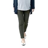 柔のびラクラク マタニティ カットソーレギンスパンツ カーキ サイズ：マタニティＳ