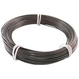 TRUSCO(トラスコ) カラー針金 ビニール被覆タイプ 2.0mm×25m 黒 TCWM-20BK