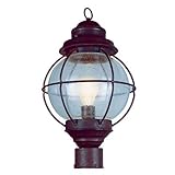 Trans Globe Lighting 69902 RBZ 1-Light Post Lantern, Rustic Bronze [並行輸入品]