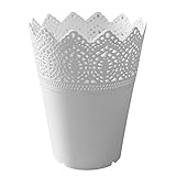 Gespout 花瓶 円筒形 多肉植物 飾り 筆たて プラスチック 透かし彫り 卓上 園芸装飾 装飾 棚や収納ボックス 雑貨 5点セット 肉質フラワーポット 可愛い 贈り物 花器 結婚祝い