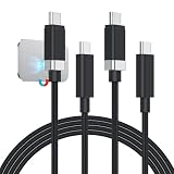 Magtame usb c&usb cケーブル 磁石吸着 壁面に固定機能 (2個セット/1.5M+1.5M) タイプcケ_ーブル 金属プレート2個入り 60W/3A急速充電 落下防止・紛失防止 type-cケー_ブル Phone15/MacbookPro/Pad/Pro等c to c機器対応 (1.5M-ブラック)