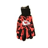 NFL公式ライセンスチームカラーCamo Workユーティリティ手袋( Kansas City Chiefs )