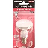 パナソニック ミニレフ電球 ホワイト E17口金 50ミリ径 40形 LR100V40WS