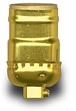 Keyless Lamp Socket Has Bright Brass Finish (Lot of 10) by National Artcraft