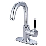 Kingston Brass FS8431DKL Single Handle 4 in. Centerset Lavatory Faucet with Push Pop-up & Optional D