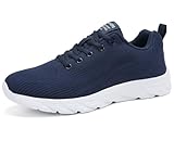 [SIXSPACE]スニーカー ウォーキングシューズ ランニングシューズ 運動靴 メンズ 通気 軽量 滑り止 スポーツ 男女兼用 23.5cm