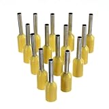 100Pcs Awg 22 Yellow Wire Copper Crimp Insulated Cord Pin (Usa)