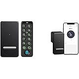 【セット買い】SwitchBot ロック 指紋認証パッド 1ドア2ロック スイッチボット - Alexa オートロック ドアロック 玄関 遠隔対応 工事不要（ロック2個＋指紋認証パッド1個）