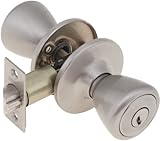 凡例809029チューリップスタイルフロントドアノブエントリLockset 3のセット、us15サテンニッケル仕上げ