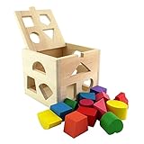 Goodgoods 立体パズル つみきパズル パズルボックス キッズ 木製 13ピース 幾何認知 おもちゃ 知育玩具 013-lzgy-d-020(14*12*14cm 画像より)