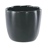 【6個入】花器(花瓶/フラワーベース) エフ フラワー φ10cm 穴無し ブラック(黒) 〔ガーデニング用品/園芸〕 生活用品 インテリア 雑貨 花 花瓶 top1-ds-1672787-ah [簡