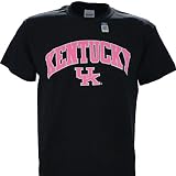 University of Kentucky Wildcats UKケンタッキー州バスケットボールピンクアーチTシャツブラック カラー: ブラック