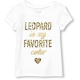 ザ・チルドレンズプレイス THE CHILDREN'S PLACE/ ショートスリーブグリッターグラフィックティ ホワイト トップス半袖Tシャツ 4歳【並行輸入】