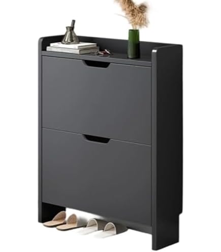 Amazon｜TRONES トローネス シューズキャビネット/収納, ブラック