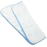 ING STYLE オムツマット 綿100％ ダブルガーゼ かわいいイルカ柄 50×70cm 2枚セット (ブルー)