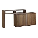 arne テレビ台 コーナー ハイタイプ 伸縮 完成品 パソコンデスク キャビネット T+D 105S引戸 ブラウン