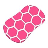 SheetWorld Fitted Bassinet Sheet (Fits Halo Bassinet Swivel Sleeper) - Hot Pink Honeycomb - Made In 