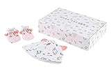 (リトルマークジェイコブス) Little Marc Jacobs ベビー用帽子＆靴下ギフトセット オレンジ 6か月/67cm [並行輸入品]