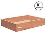 引き出しボックス、チェリーウッド、Finished、組み立てられ、1 / 4 "下、6 "高さ Width: 12" DRAW-MD8-RICHWD/Cherry-F-12W18D6H1/4B