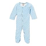 My Blankee Minky Dot Footie Romper, Blue, 3-6 Months by My Blankee