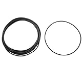 uxcell Oリング　メトリック　ニトリル　オイルシール　ゴム　10個　145mm外径　35mm厚さ　ブラック