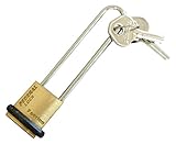 エスコ 20mmシリンダー南京錠(ステンレス製ツル63mm吊長) EA983SC-620S