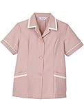 UNIWEAR(ユニウェア) レディース 半袖 スモック SL-934 ピンク LL ( 13号 ) （ 日本製生地使用 ）